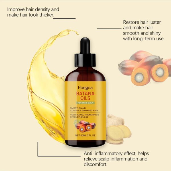 الطبيعية العضوية باتانا العناية بالشعر جوهر النفط نمو الشعر السريع مغذي السلس تعزيز الجذر فروة الرأس العناية بالشعر جوهر النفط 60 مللي